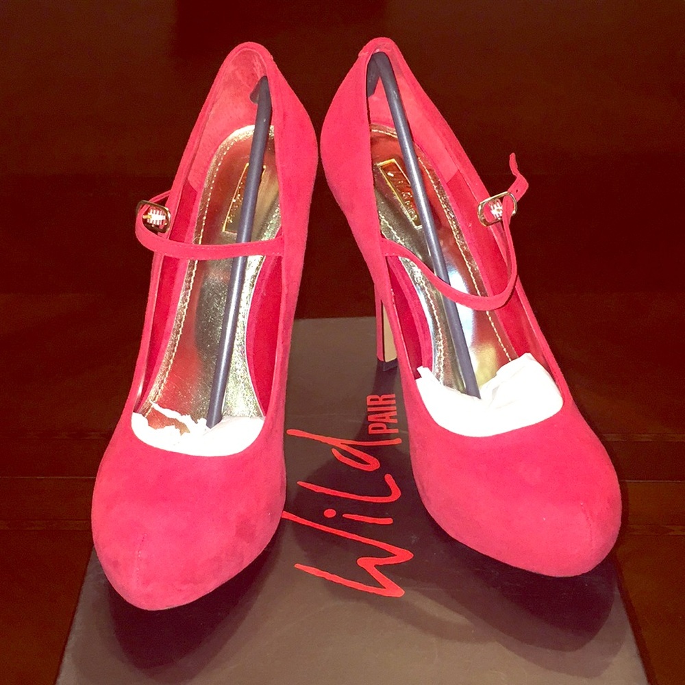 Red heels with straps